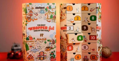 Burger King lanza su primer calendario de adviento: un homenaje navideño a su historia y legado 3 El calendario de adviento Burger King