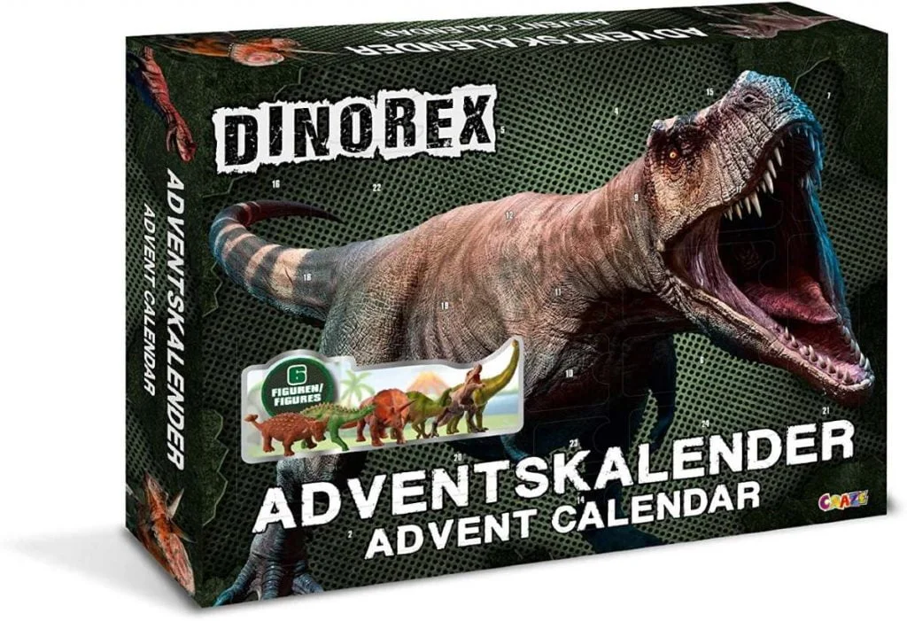 Frontal del calendario de Adviento Dinorex de la marca Craze