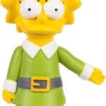 Lisa Simpson con el traje de elfa de Papá Noel