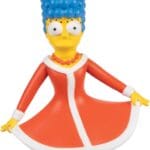 Marge Simpson con un vestido de Papá Noel